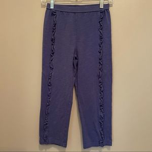 Girl’s Matilda Jane Scenic Hike Blue Ruffle Cropped Pants